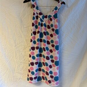 Colorful Polka Dot Sleeveless Dress